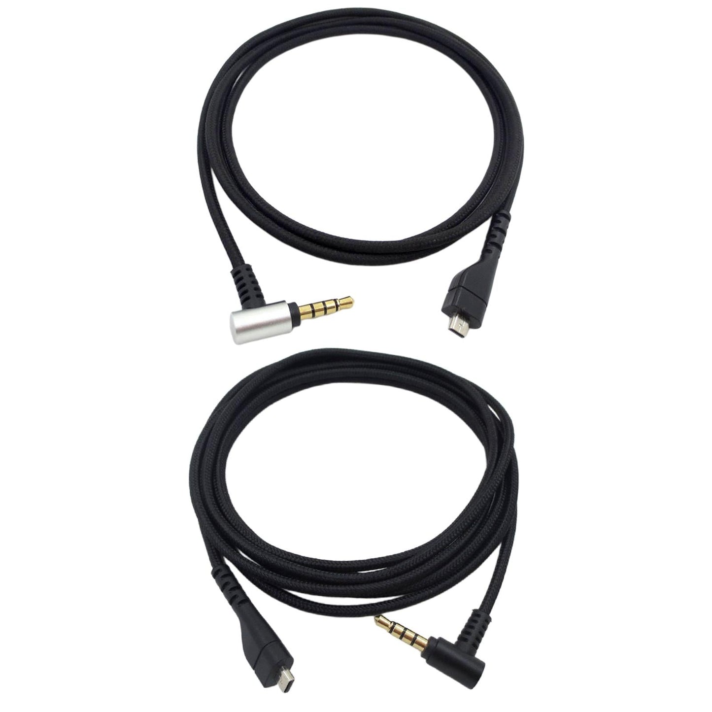 Replacement Audio Cable For SteelSeries Arctis 3 5 7 Pro Silver Plug