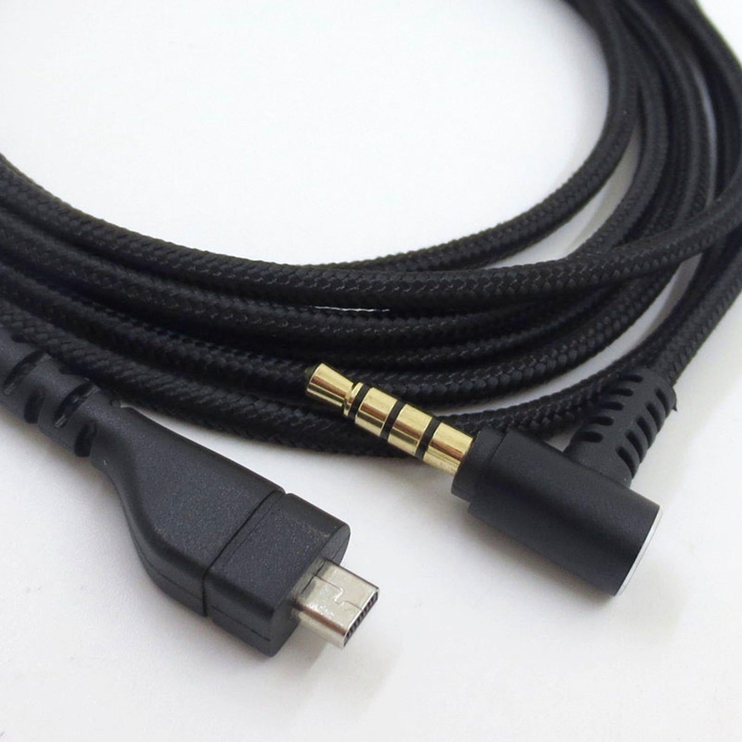 Replacement Audio Cable For SteelSeries Arctis 3 5 7 Pro Black Plug