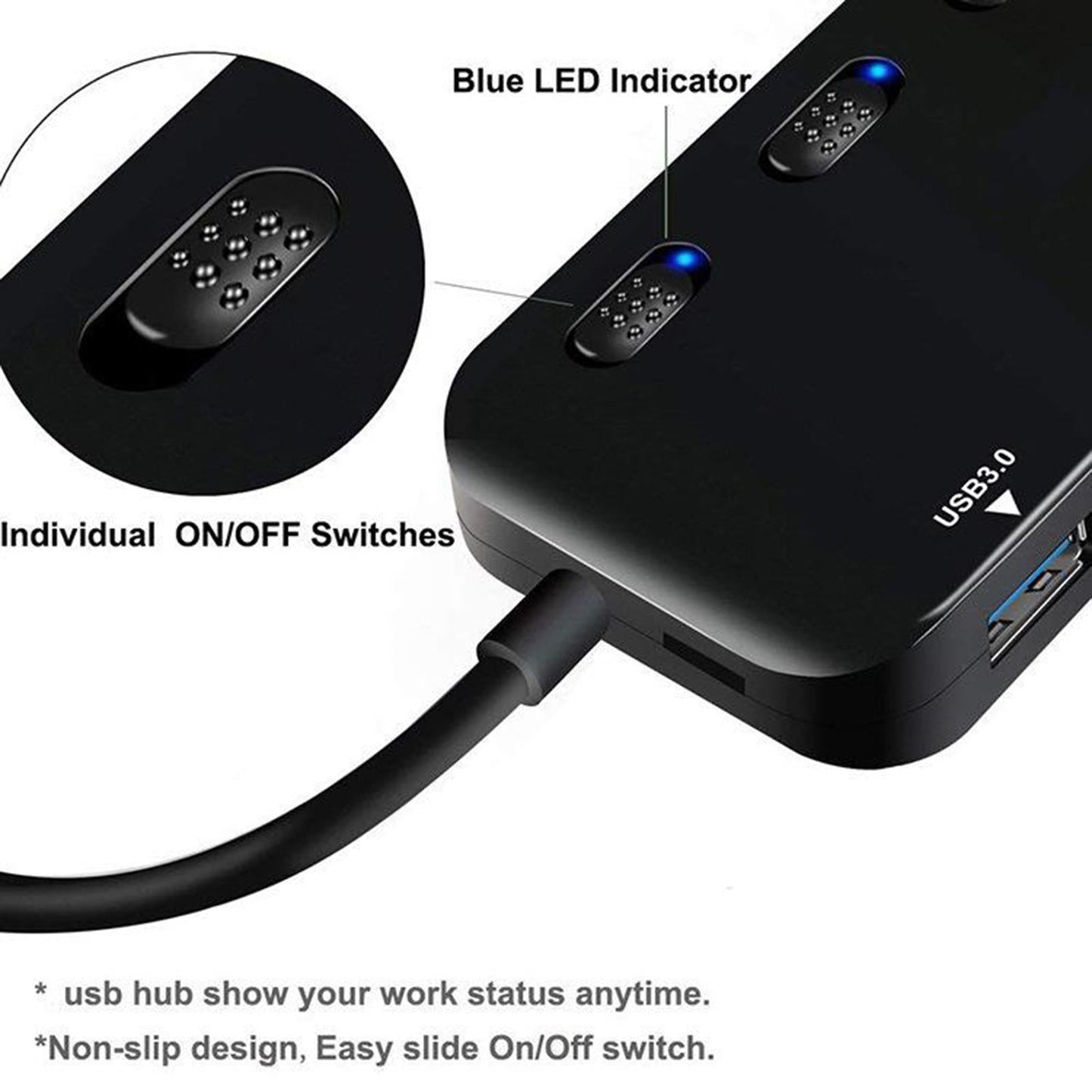 USB 3.0 Hub Connectors USB Adapter Expansion Splitter Converter Type C Hub