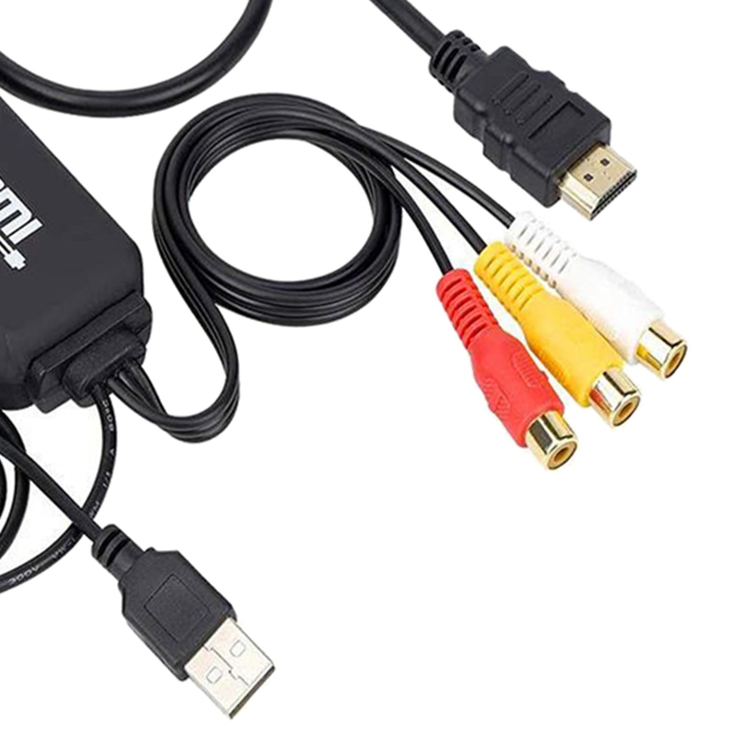 3RCA CVBs HDMI to RCA Cable Adapter HDMI to RCA Converter for PC Laptop DVD Type B