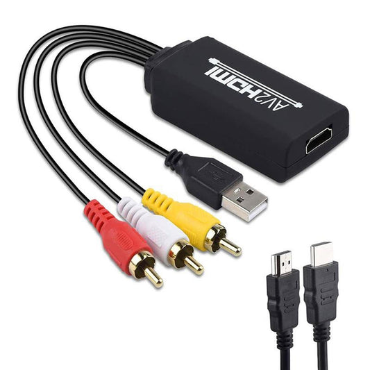 3RCA CVBs HDMI to RCA Cable Adapter HDMI to RCA Converter for PC Laptop DVD Type C