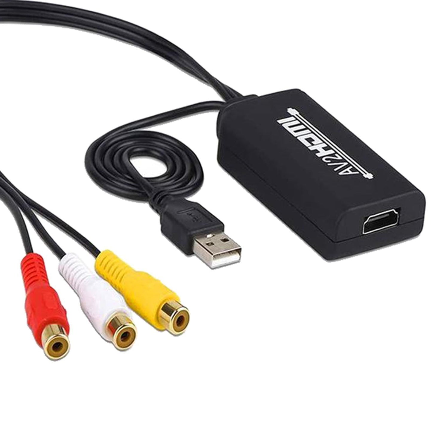 3RCA CVBs HDMI to RCA Cable Adapter HDMI to RCA Converter for PC Laptop DVD Type D