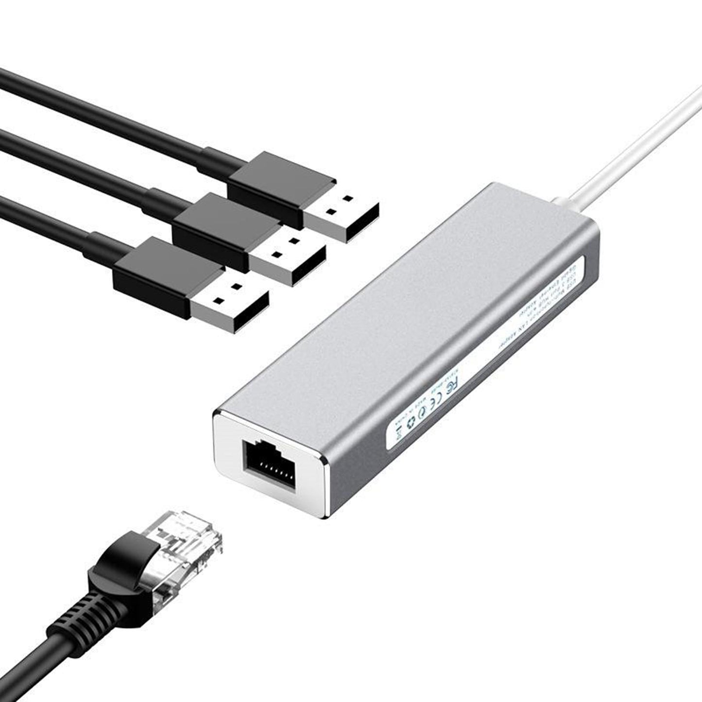 USB 3.0 Gigabit Ethernet Network Adapter 1000Mbps USB Adapter Laptop Grey