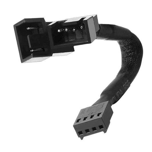 PC Temperature Control Cable Computer Fan 1:2 Splitter Cable 160mm Black New