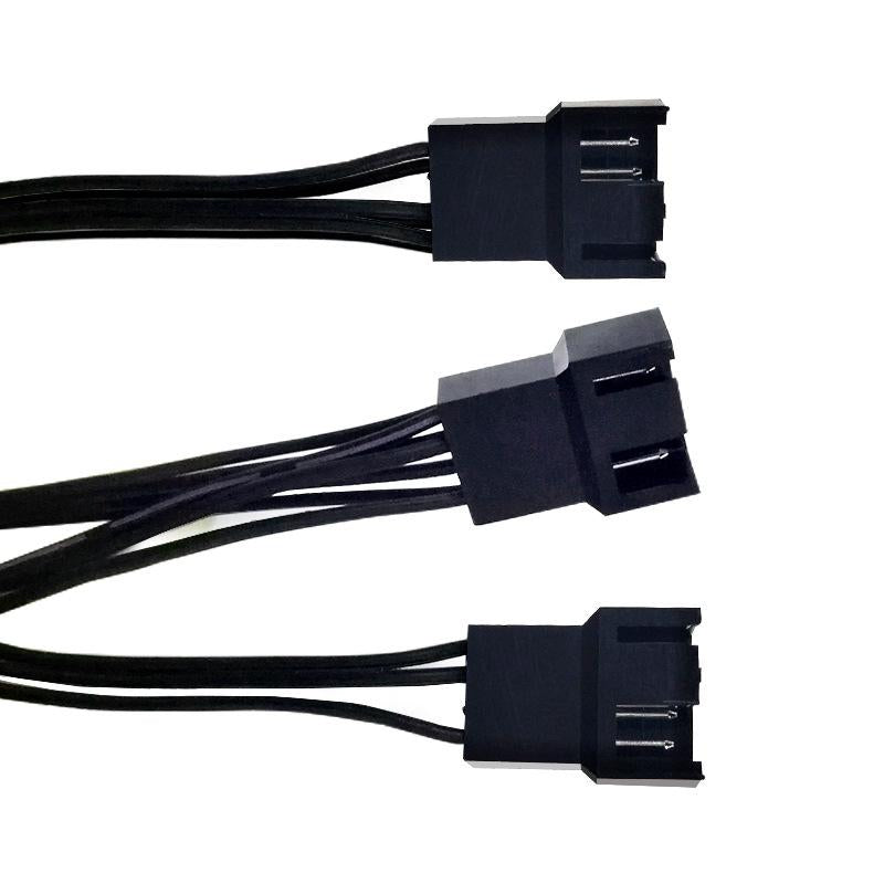 Mini PC Fan Adapter Cable 4-Pin Adapter Extension Converter 300mm Black New