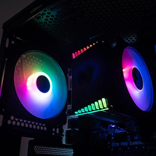 FR-925 Low Noise LED RGB PC Case Cooling Fan CPU Cooler Radiator Accessories Type 1