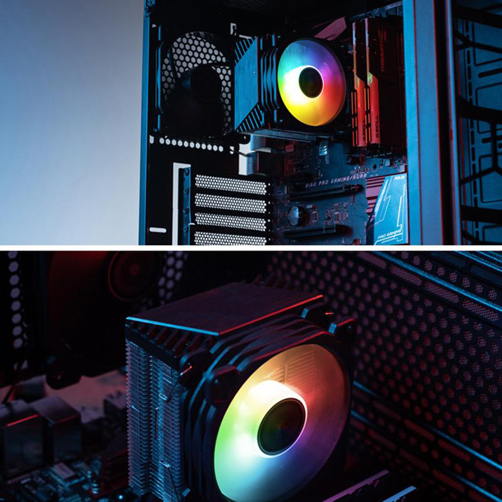 FR-925 Low Noise LED RGB PC Case Cooling Fan CPU Cooler Radiator Accessories Type 1