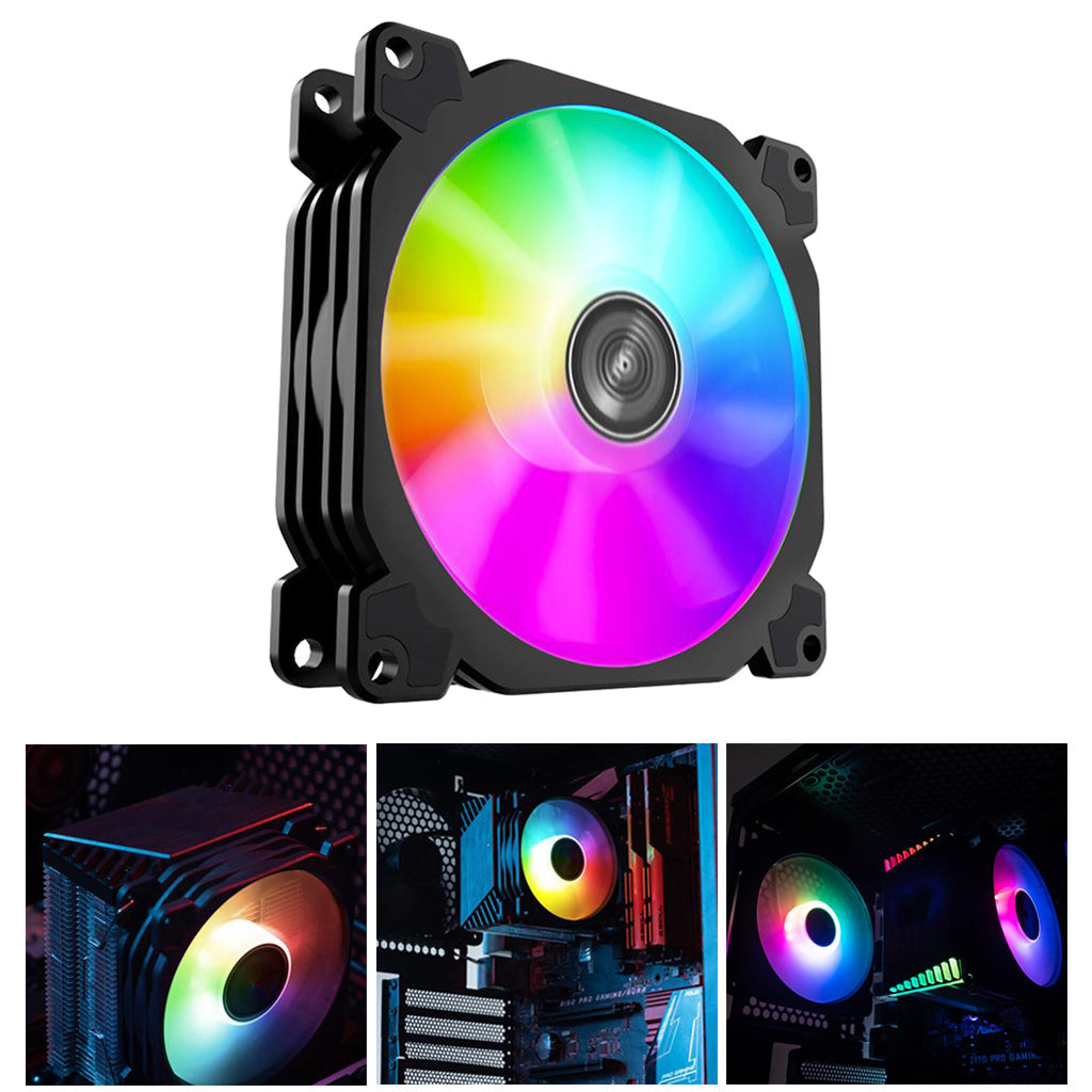 FR-925 Low Noise LED RGB PC Case Cooling Fan CPU Cooler Radiator Accessories Type 1
