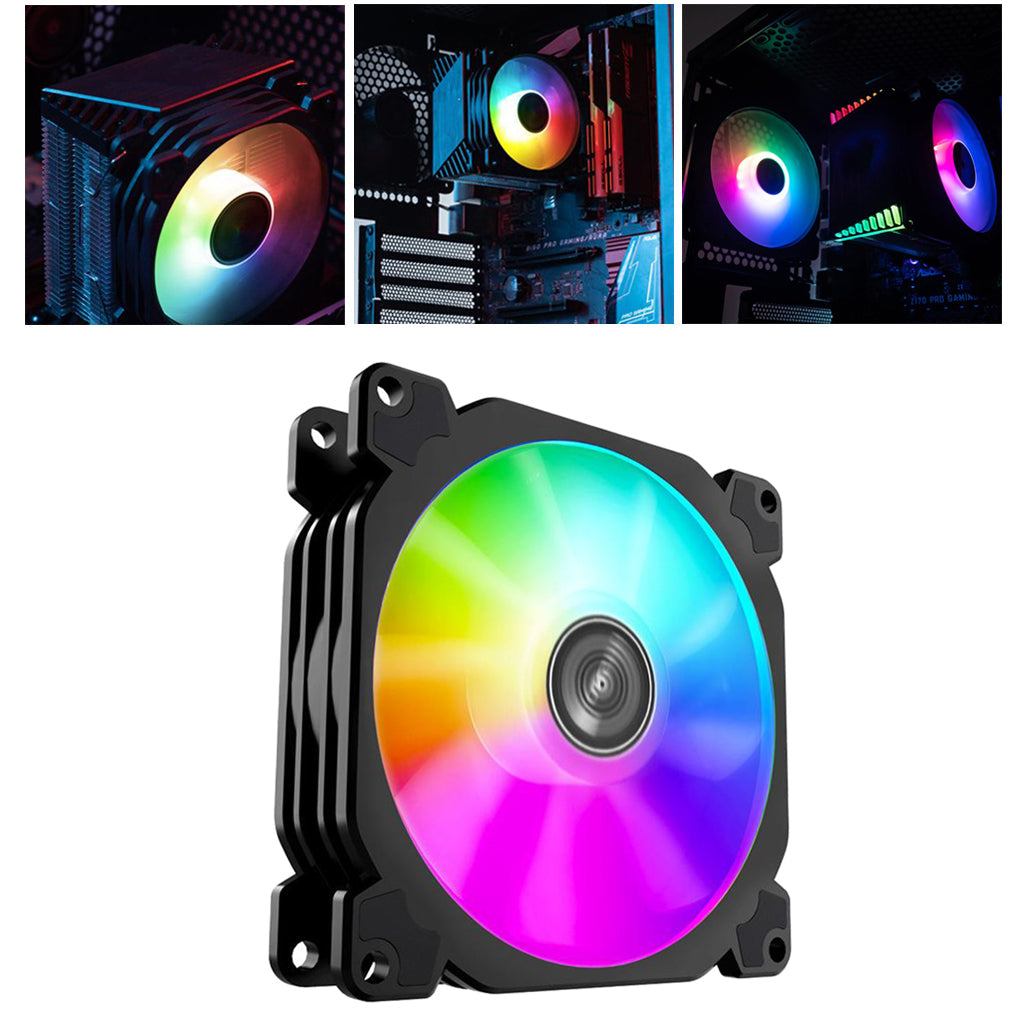 FR-925 Low Noise LED RGB PC Case Cooling Fan CPU Cooler Radiator Accessories Type 1