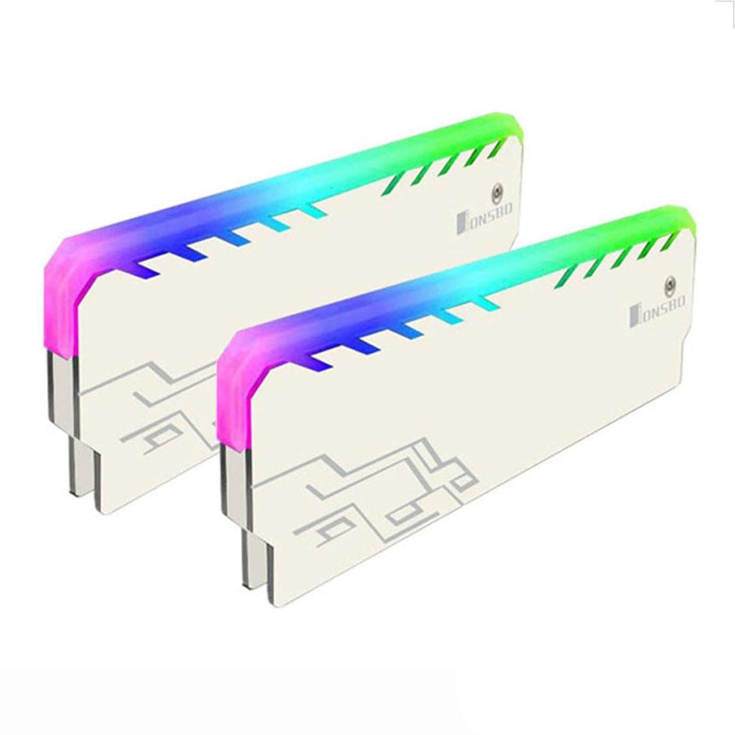 Cooling Vest 3Pin Memory RAM Cooler Radiator Anodizing Process for PC Game White