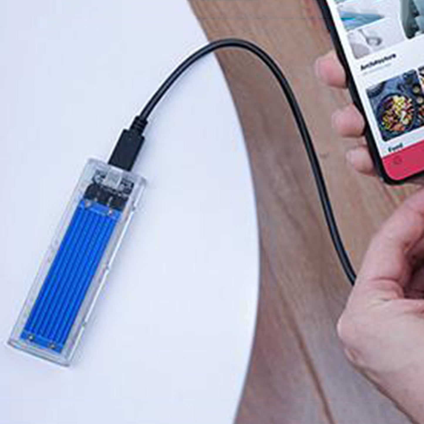 ORICO M.2 to USB Type-C SSD Enclosure Case Adapter 10Gbps UASP Blue