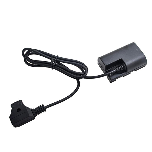 DR E6 Dummy Battery to D Tap Cable for 501 502 702 for Canon 5D2 5D3 Black