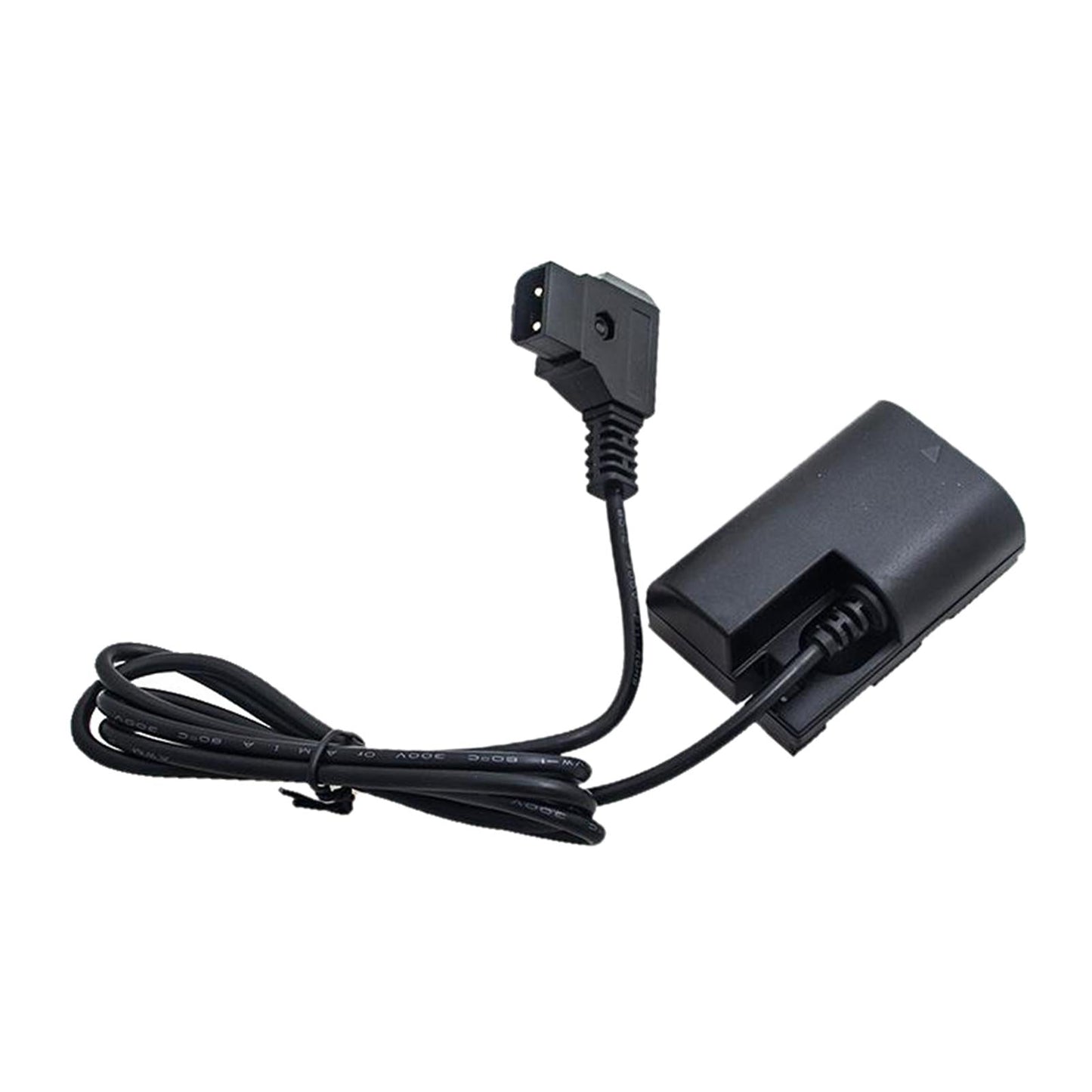 DR E6 Dummy Battery to D Tap Cable for 501 502 702 for Canon 5D2 5D3 Black