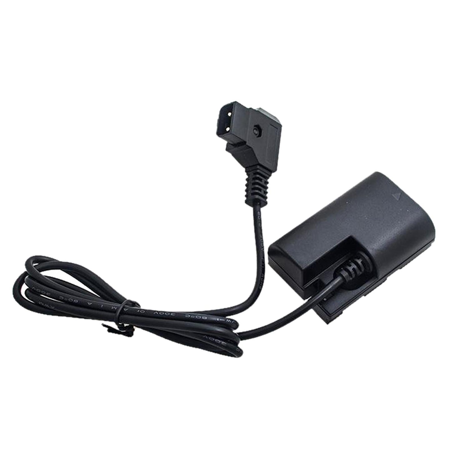 DR E6 Dummy Battery to D Tap Cable for 501 502 702 for Canon 5D2 5D3 Black