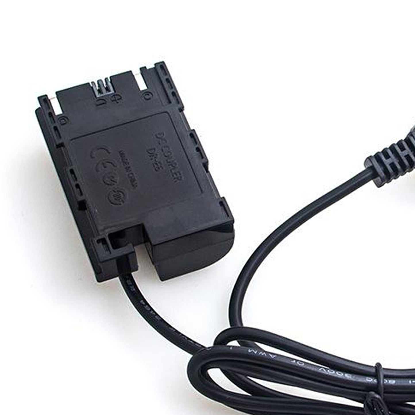 DR E6 Dummy Battery to D Tap Cable for 501 502 702 for Canon 5D2 5D3 Black
