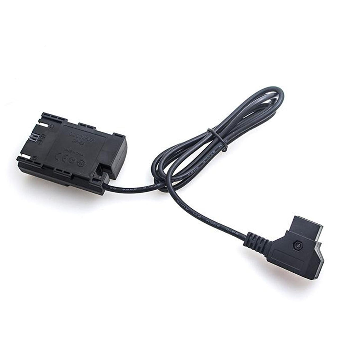DR E6 Dummy Battery to D Tap Cable for 501 502 702 for Canon 5D2 5D3 Black