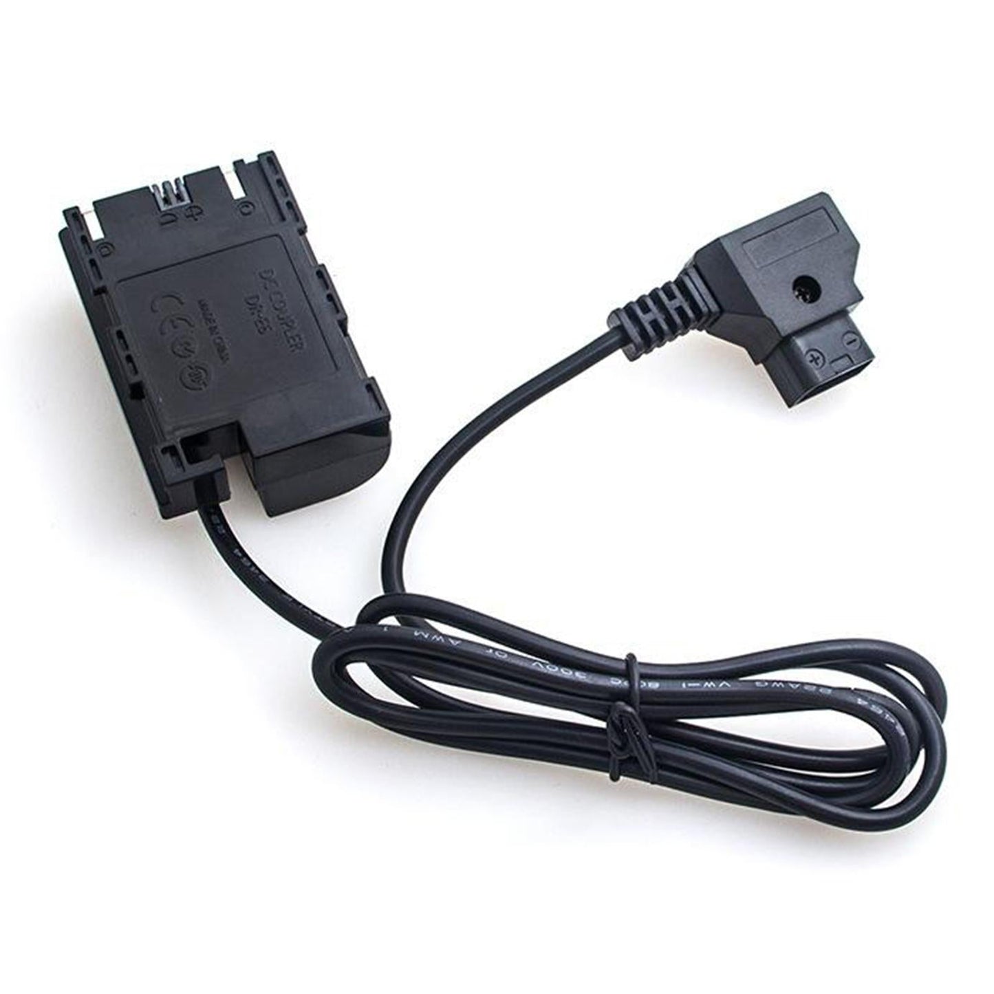 DR E6 Dummy Battery to D Tap Cable for 501 502 702 for Canon 5D2 5D3 Black