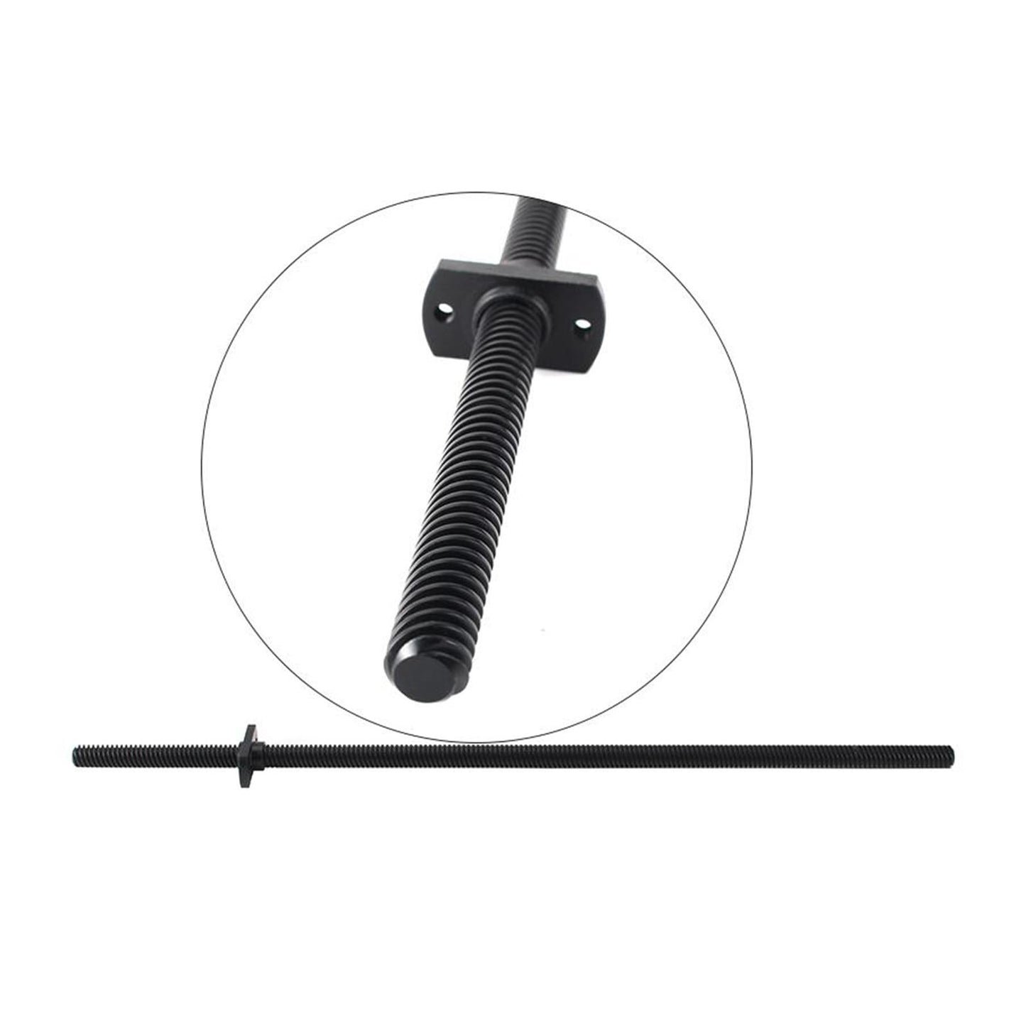 Black 20.7 inch T8 PTFE Lead Screw 2mm/8mm for CR10 Ender3 V2 3D Printer