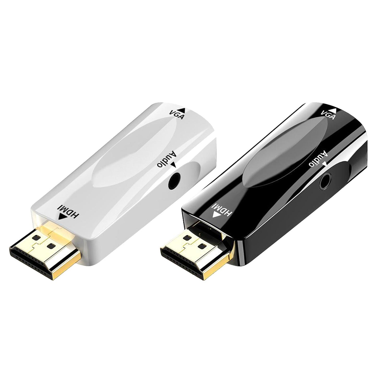 Mini HDMI to VGA Adapter Easy to Use for Desktop PC Monitor Chromebook White
