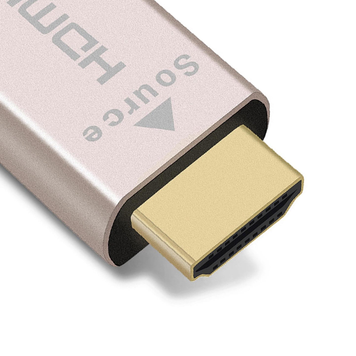 2 in 1 HDMI DDC EDID Dummy Plug 60Hz VGA Virtual Display Adapter Lock Plate