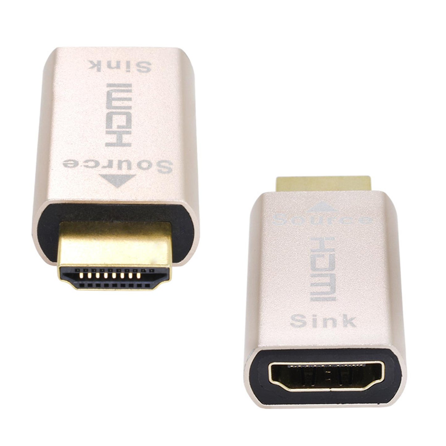 2 in 1 HDMI DDC EDID Dummy Plug 60Hz VGA Virtual Display Adapter Lock Plate