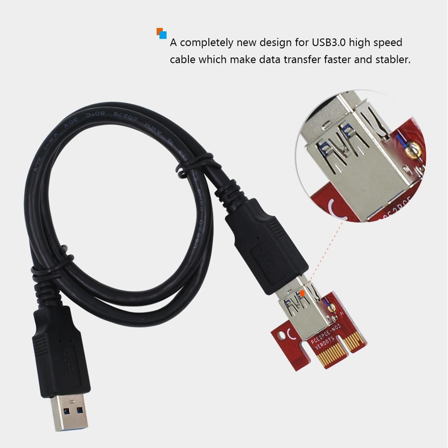 VER007 PCI-E GPU Riser Card 007S PCI Express Adapter for Bitcoin-Litecoin