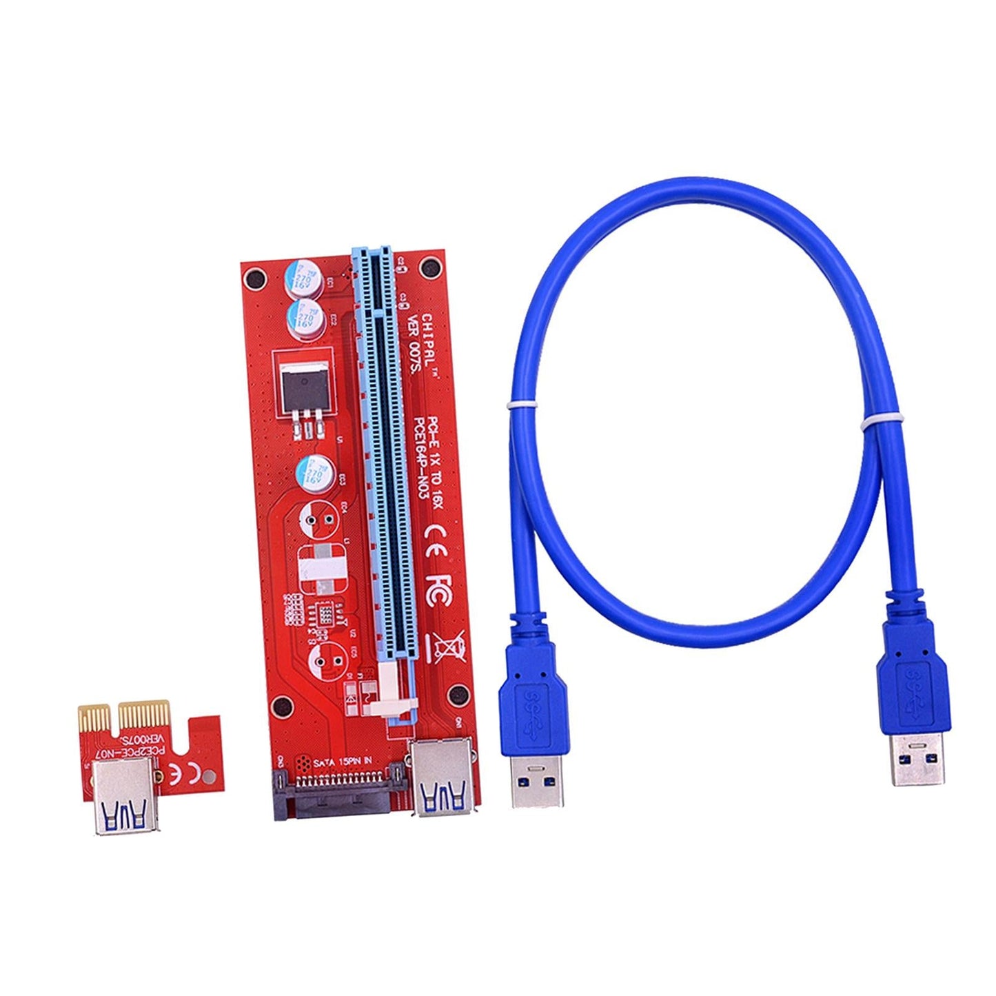 VER007 PCI-E GPU Riser Card 007S PCI Express Adapter for Bitcoin-Litecoin