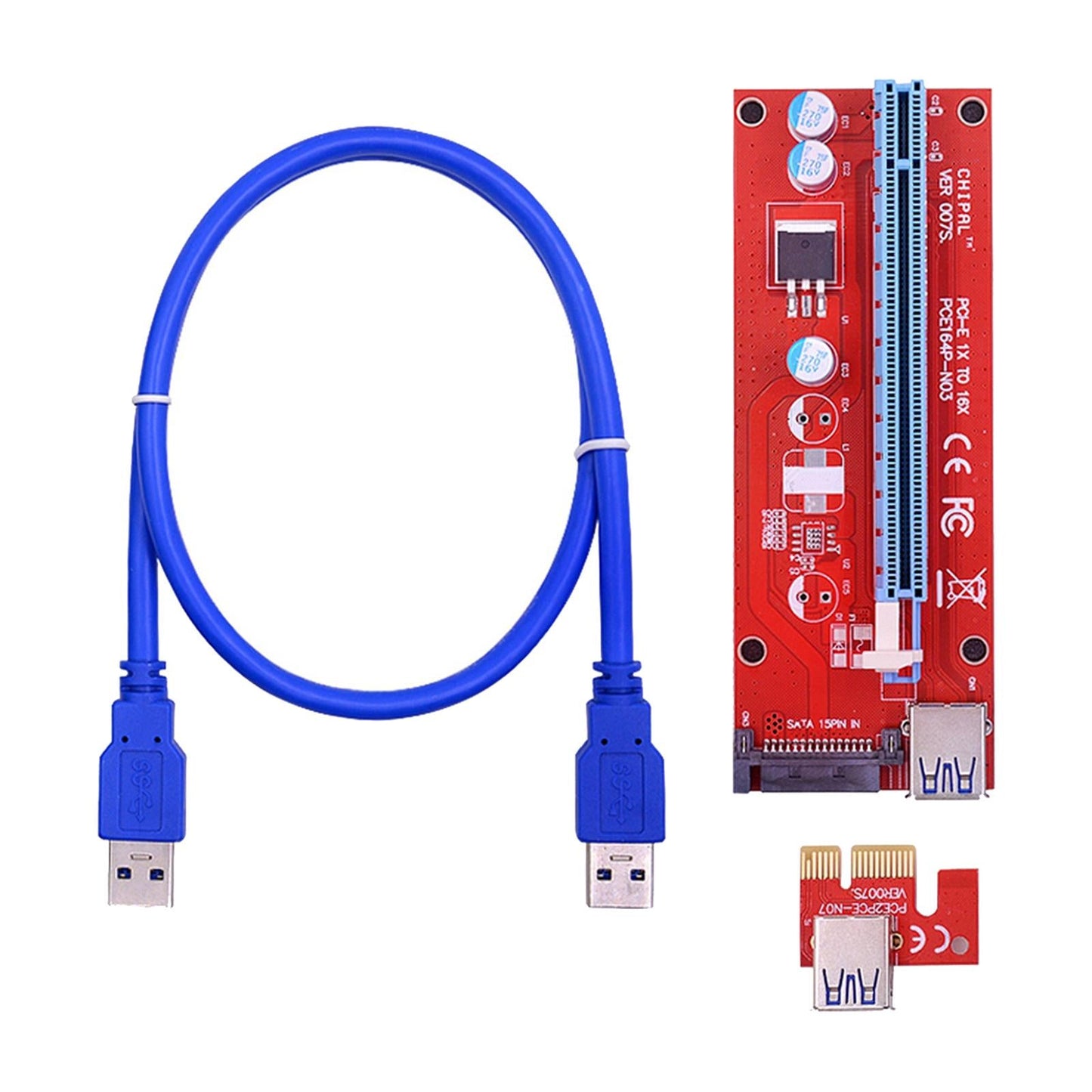 VER007 PCI-E GPU Riser Card 007S PCI Express Adapter for Bitcoin-Litecoin