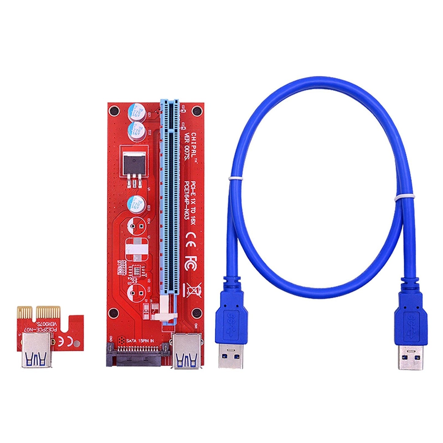 VER007 PCI-E GPU Riser Card 007S PCI Express Adapter for Bitcoin-Litecoin