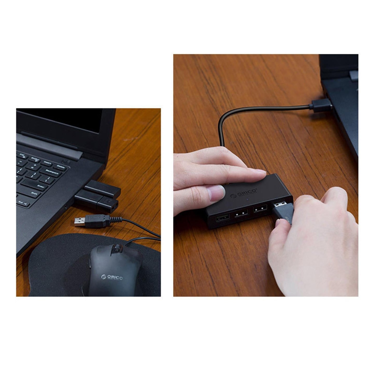 USB HUB 4 Port USB3.0 Desktop HUB Adapter USB Splitter for Desktop/PC 100cm