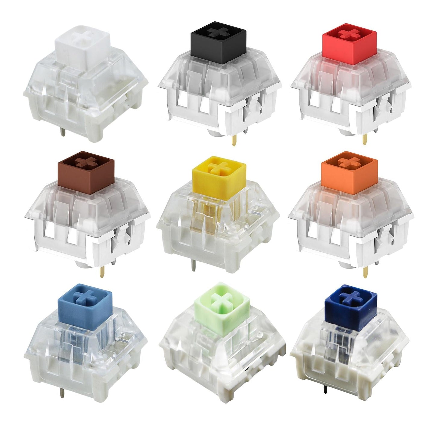 Box Switches for Mechanical Gaming Keyboards Water Resistant  white