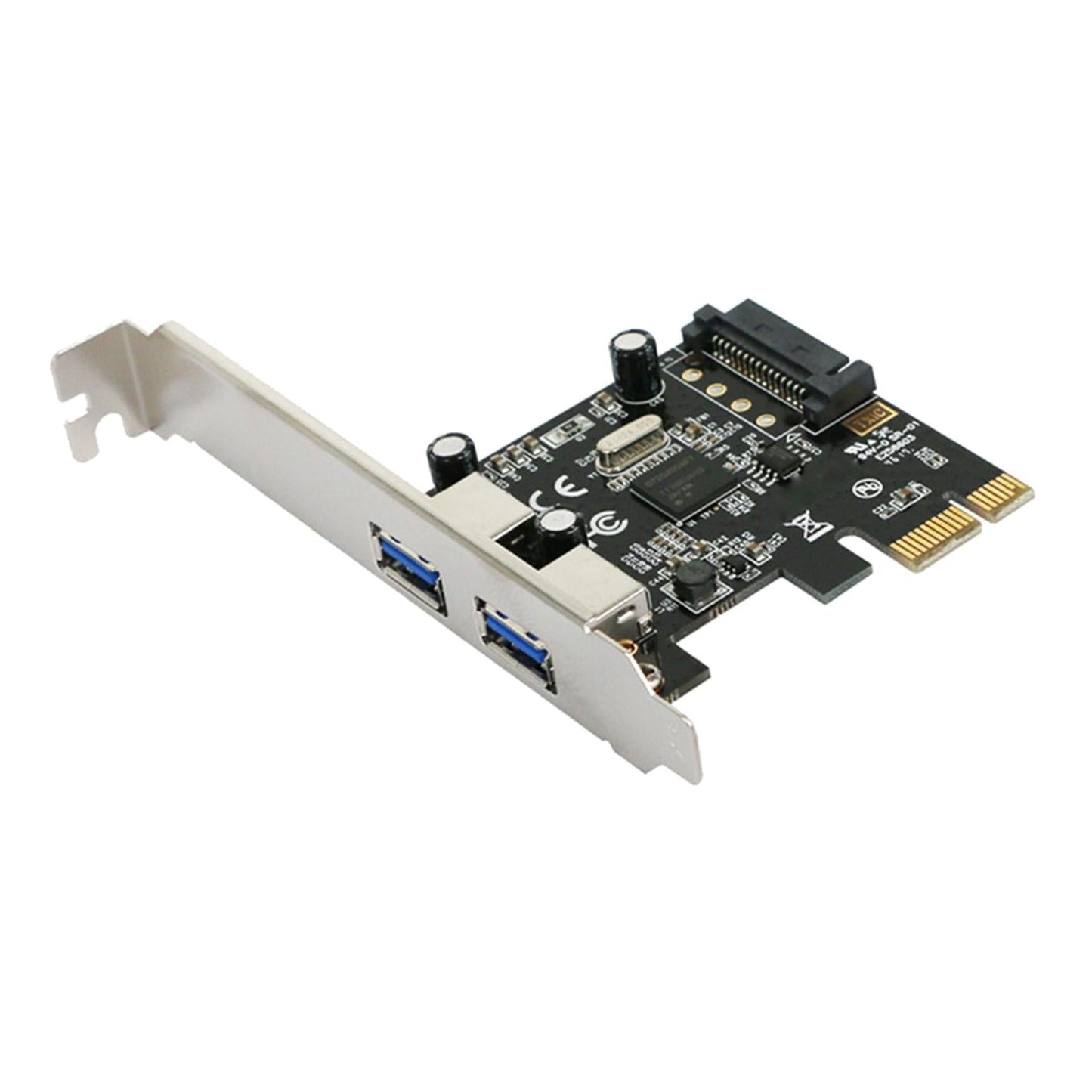 5Gbps 2 Ports PCIe USB 3.0 Card Adapter Super Speed Easy Install Faster