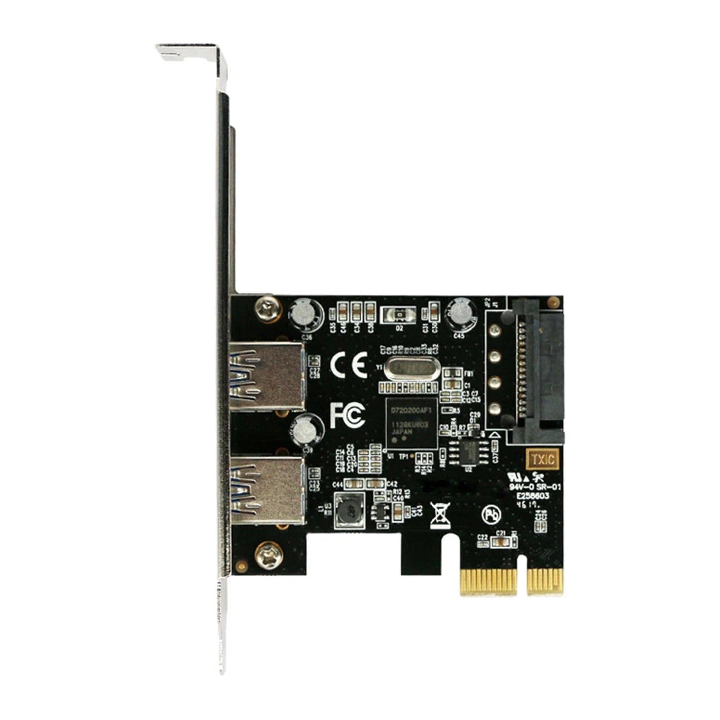 5Gbps 2 Ports PCIe USB 3.0 Card Adapter Super Speed Easy Install Faster
