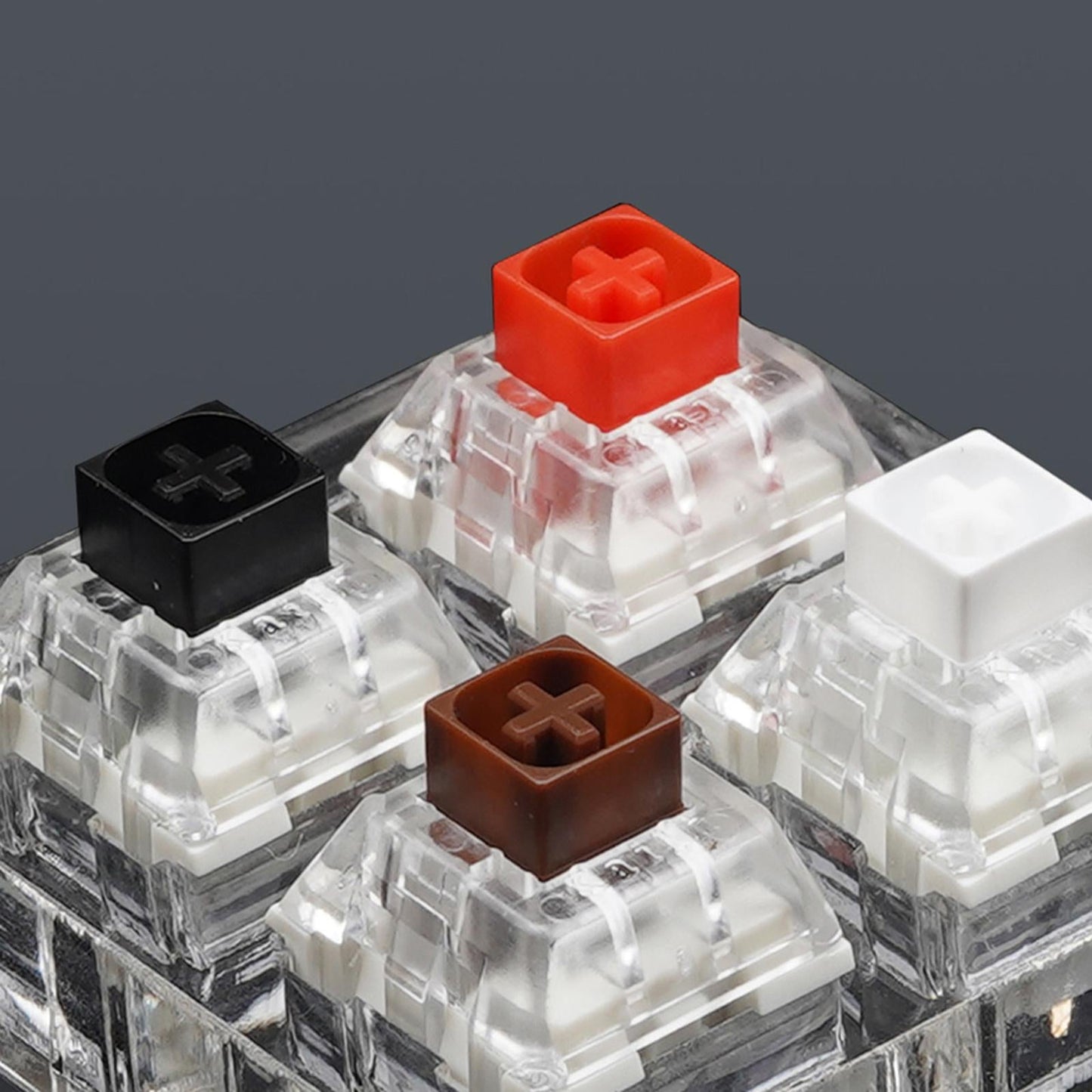 Clear Keycaps Testing Tool 4 Keys Switches Keyboard Tester Kit for Kailh BOX