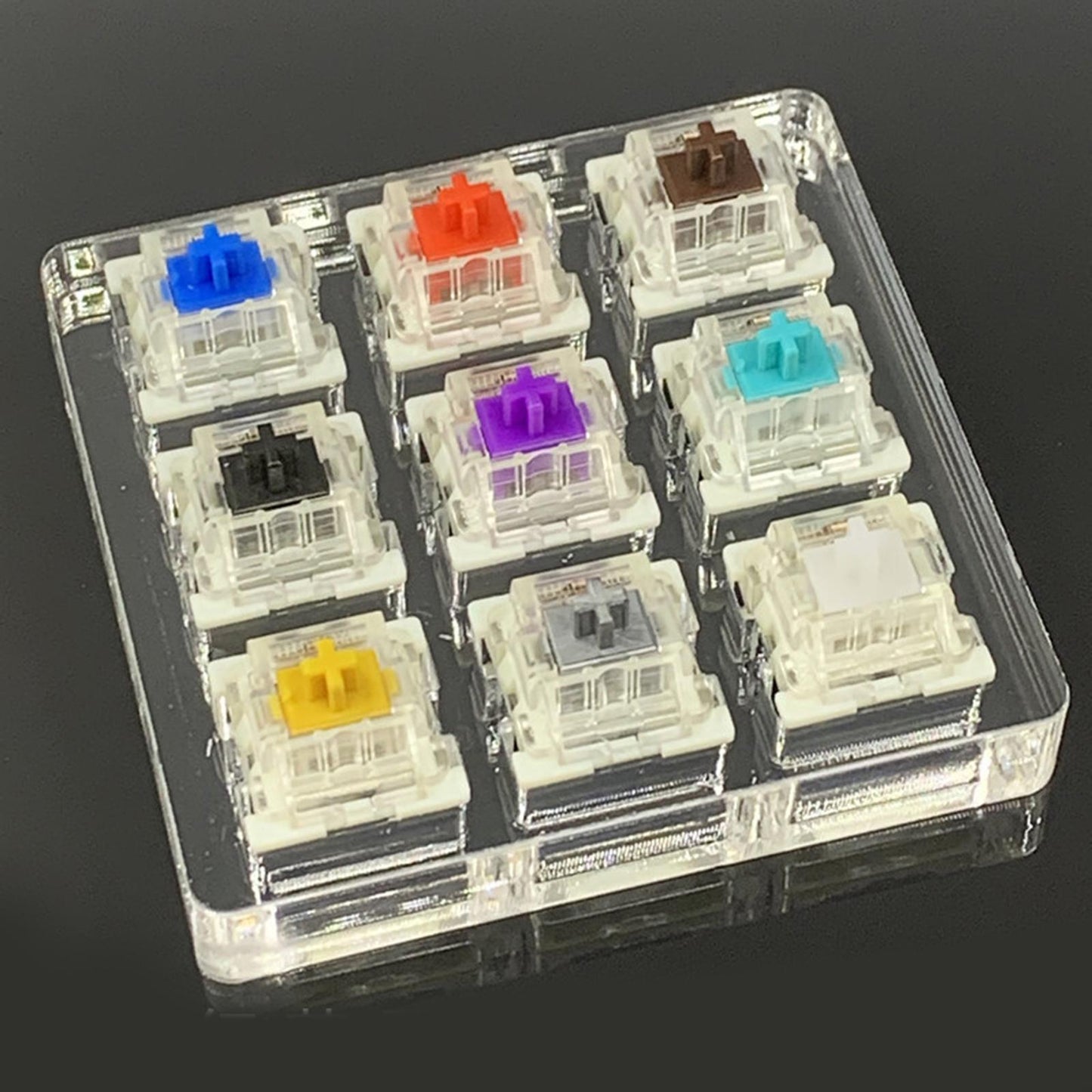 Mechanical Keyboard Switches Axis Shaft Spare Parts 9 Switches Tester