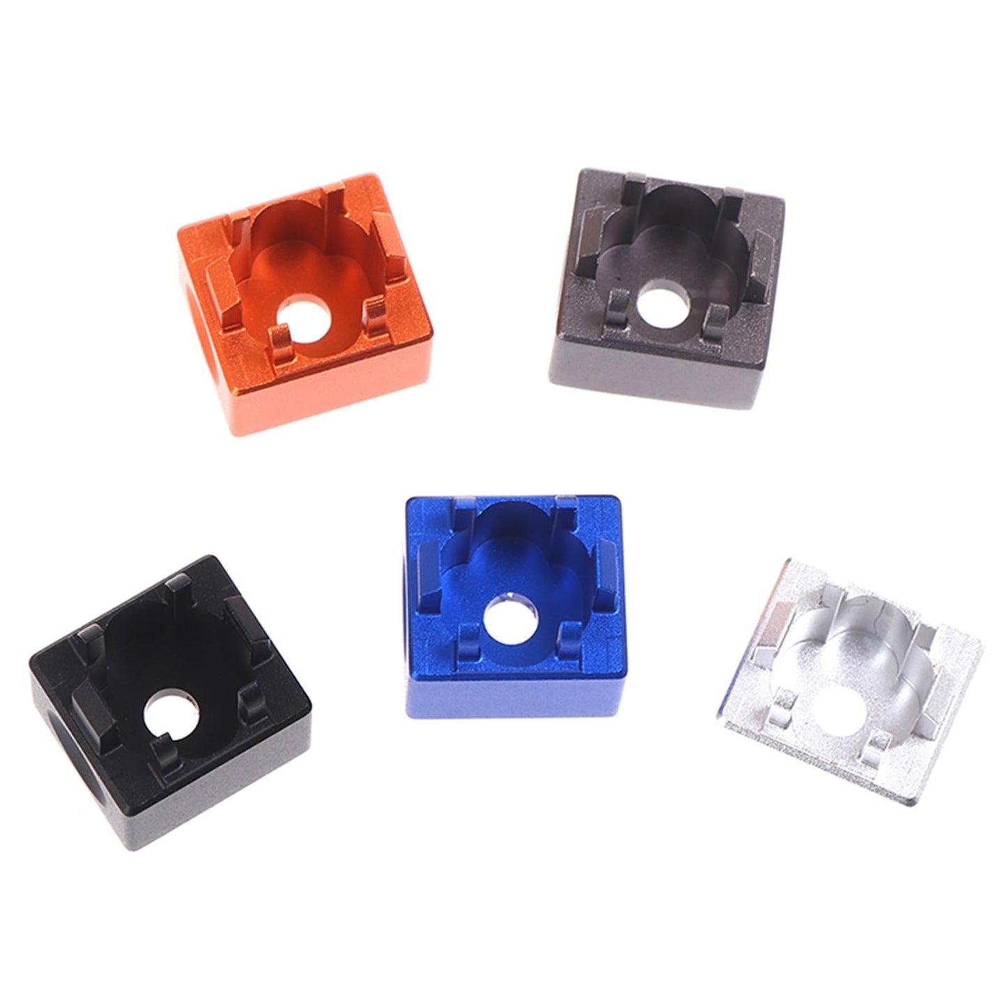 Metal Mechanical Keyboard Keycaps Cover Key Caps Wear-resistant silver