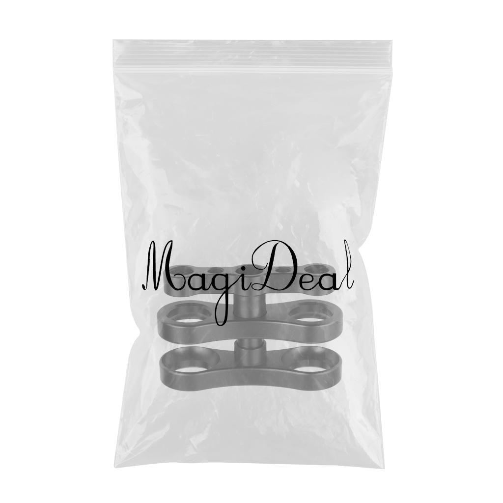 Aluminum Standard 1 Ball Clamp for Underwater Diving Light Arm System black"