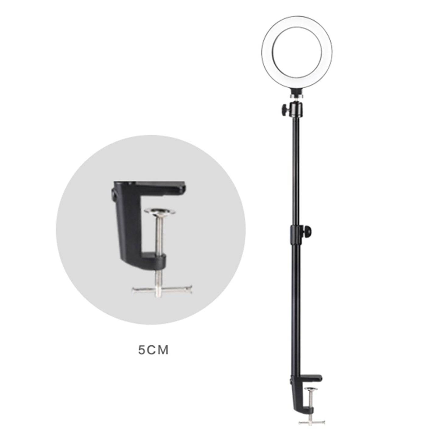 Universal Desk Clamp Mount Stand Holder for Phone DSLR Camera Ring Light B