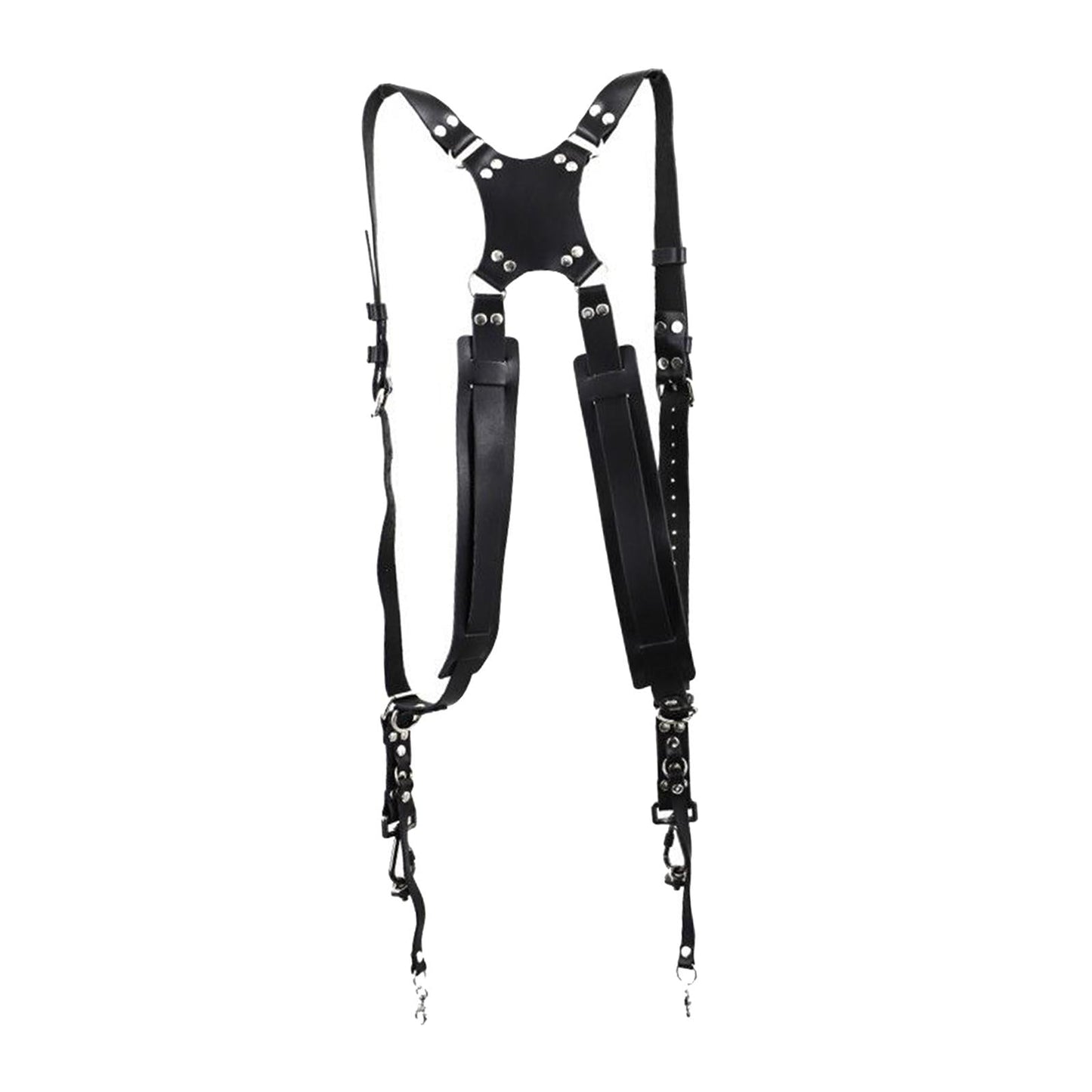 Cowhide Camera Strap Accessories for Two Cameras Strap Sling  black