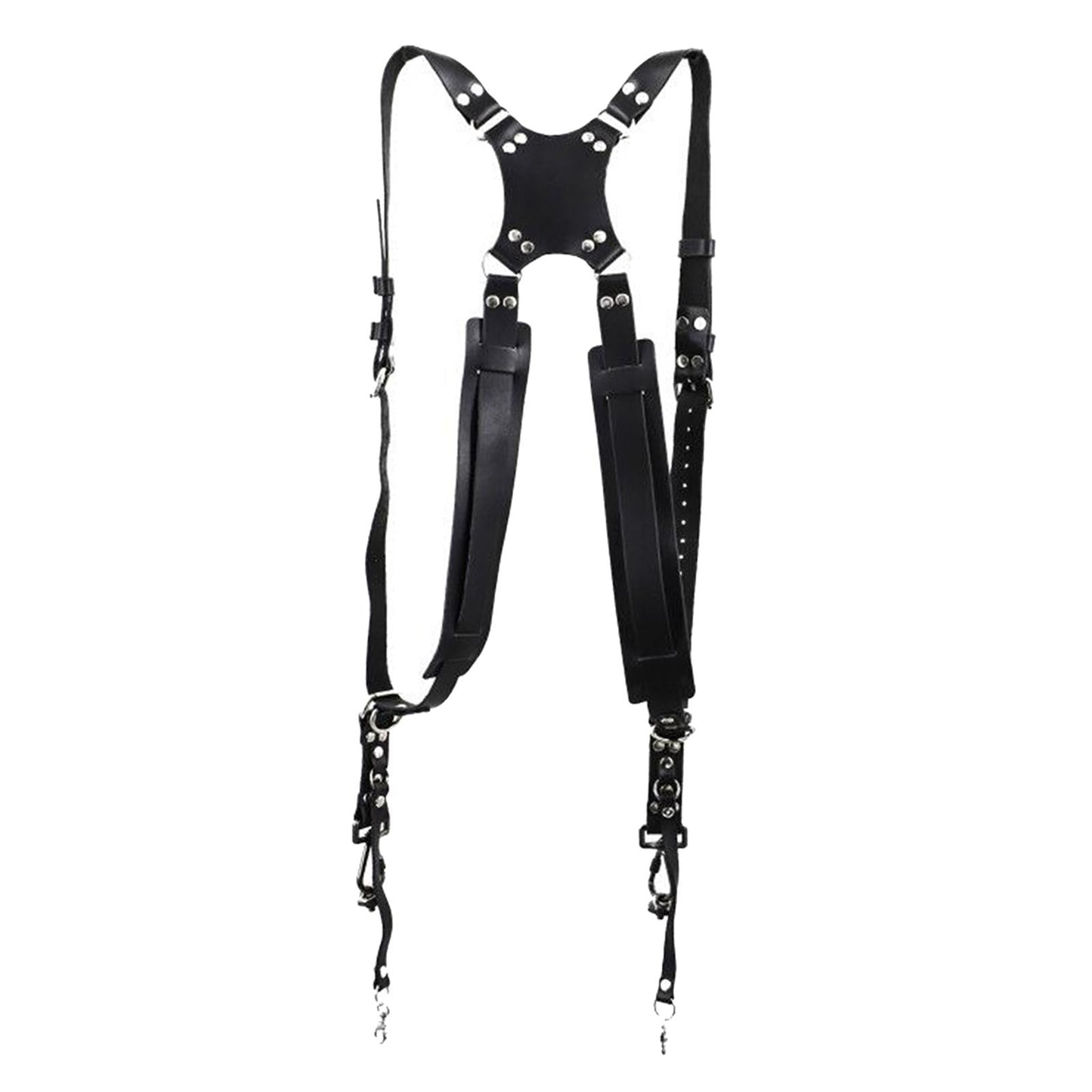 Cowhide Camera Strap Accessories for Two Cameras Strap Sling  black