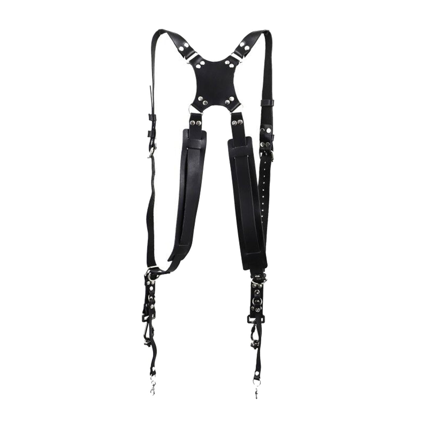 Cowhide Camera Strap Accessories for Two Cameras Strap Sling  black