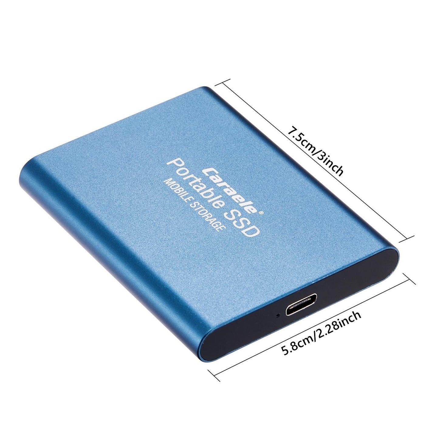 USB 3.1 Solid State Drive External Hard Drive SSD Compatible for Desktop PS4 blue