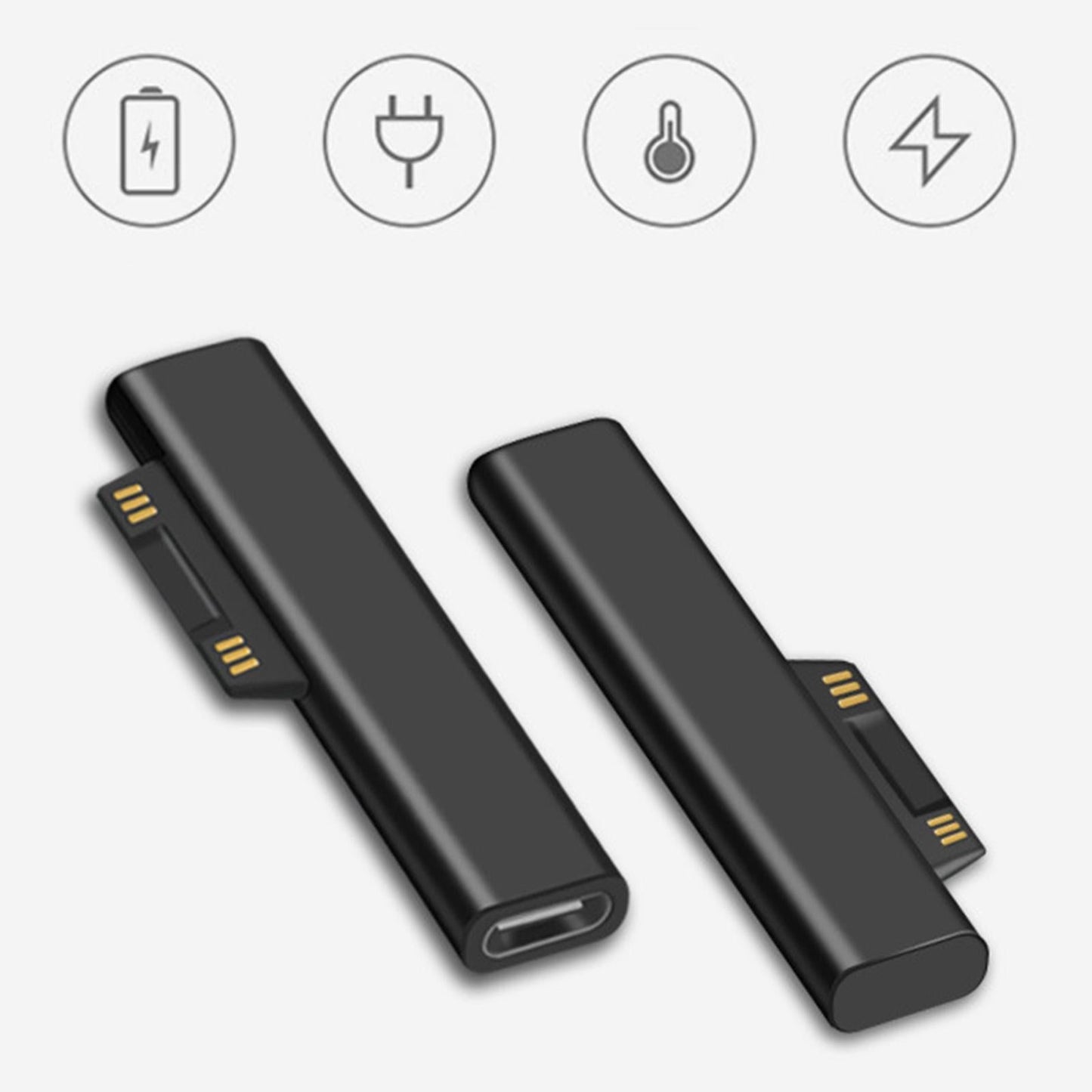 USB 3.1 Charging Adapter for Microsoft Surface Pro Works with 3A USB-C Cable