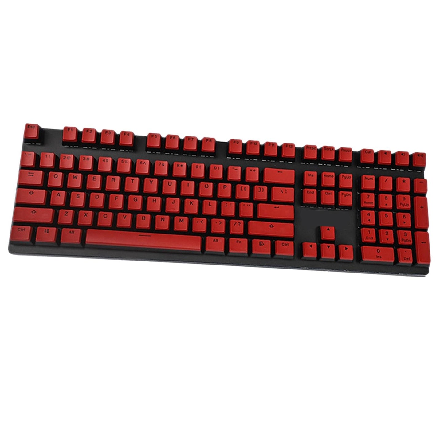 PBT Pudding Keycap Set for Cherry MX Mechanical Keyboard Red Black