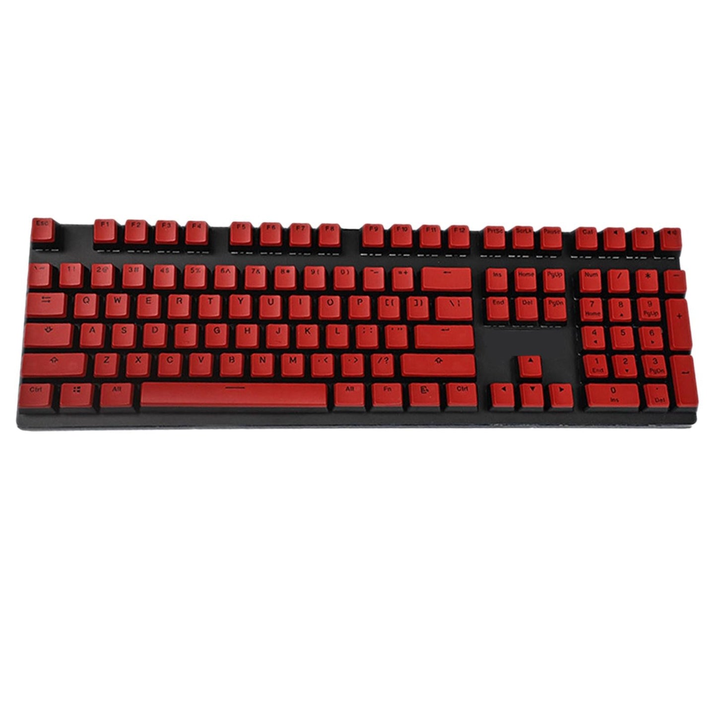 PBT Pudding Keycap Set for Cherry MX Mechanical Keyboard Red Black