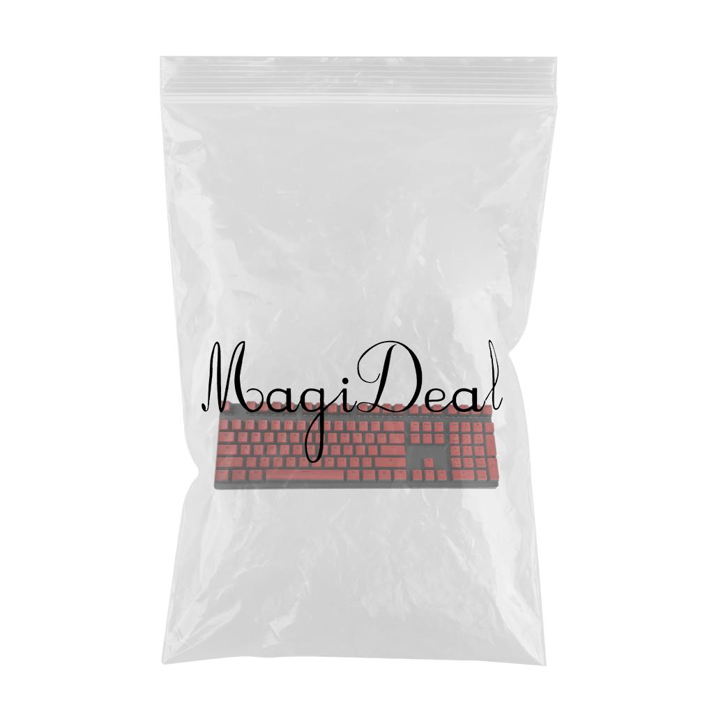 PBT Pudding Keycap Set for Cherry MX Mechanical Keyboard Red Black