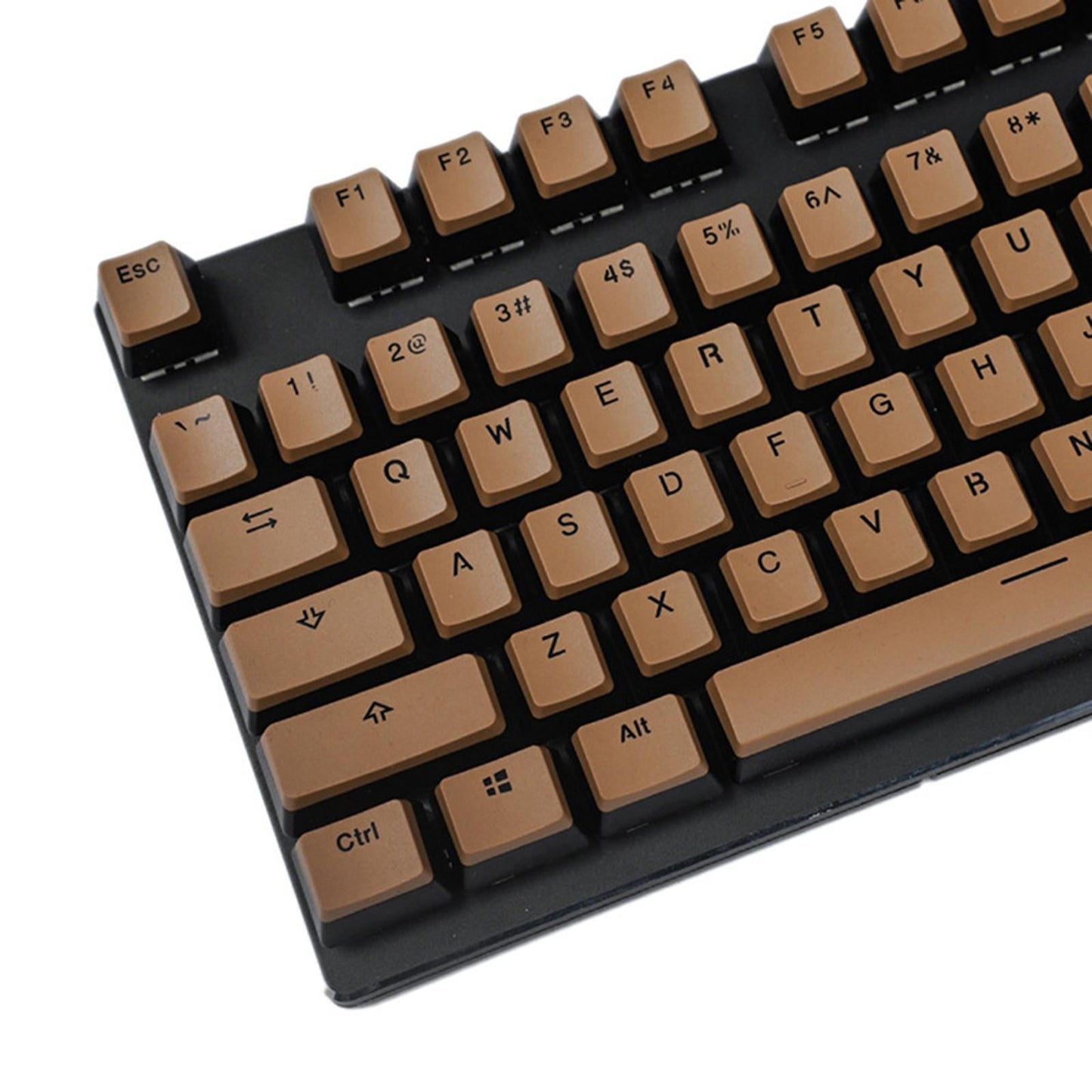 PBT Pudding Keycap Set for Cherry MX Mechanical Keyboard Coffee Black