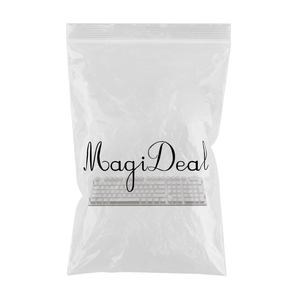 108 Key Keycaps PBT Pudding Keycaps for Cherry MX Mechanical Keyboard White