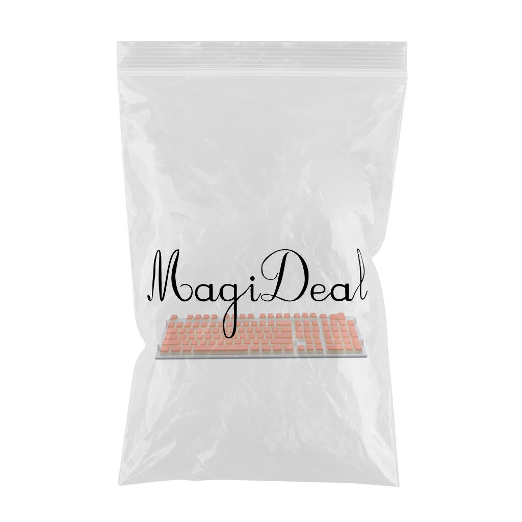 108 Key Keycaps PBT Pudding Keycaps for Cherry MX Mechanical Keyboard Orange