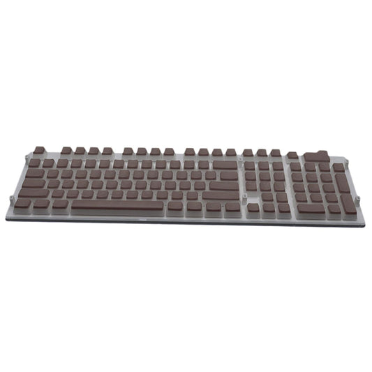 108 Keys Double Shot Pudding Keycaps DIY for Cherry MX Mechanical Keyboard Dark Coffee